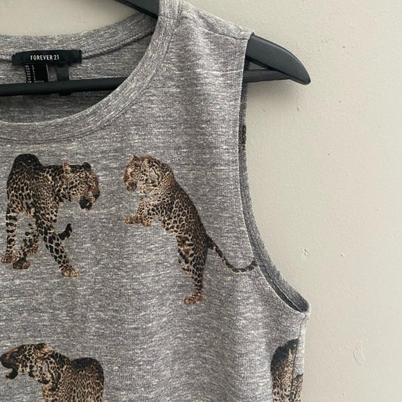 Forever 21 Tank Top with Leopards - Picture 2 of 6